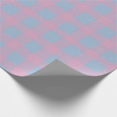 Pastel Checkered Gingham Cadeaupapier (Hoek)