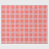Pastel Checkered Gingham Cadeaupapier (Vlak)