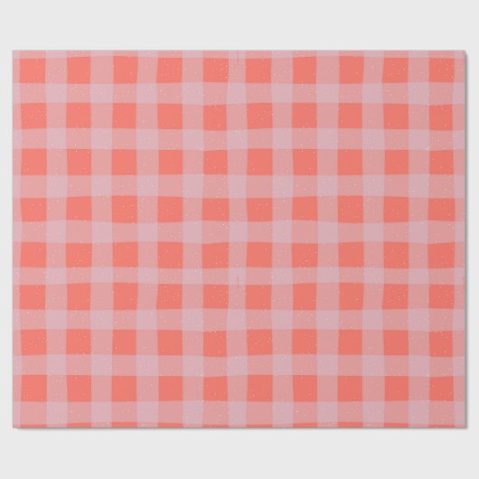 Pastel Checkered Gingham Cadeaupapier (Vlak)
