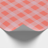 Pastel Checkered Gingham Cadeaupapier (Hoek)
