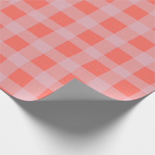 Pastel Checkered Gingham Cadeaupapier (Hoek)
