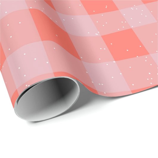 Pastel Checkered Gingham Cadeaupapier (Rol Hoek)