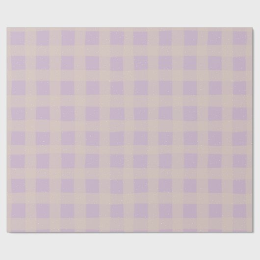 Pastel Checkered Gingham Cadeaupapier (Vlak)