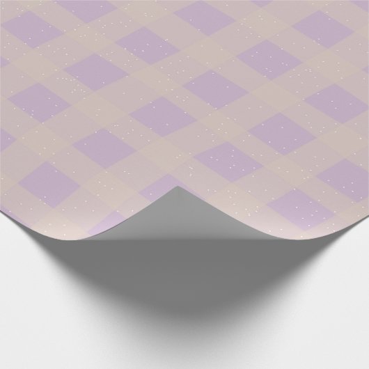 Pastel Checkered Gingham Cadeaupapier (Hoek)