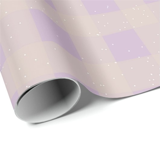 Pastel Checkered Gingham Cadeaupapier (Rol Hoek)