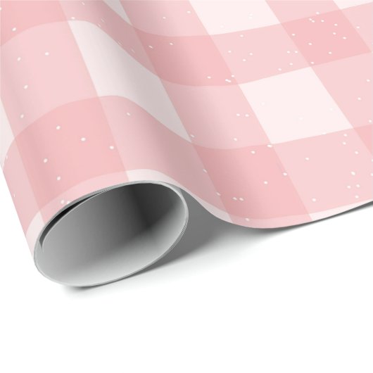 Pastel Checkered Gingham Cadeaupapier (Rol Hoek)