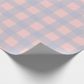 Pastel Checkered Gingham Wrapping Paper Cadeaupapier (Hoek)
