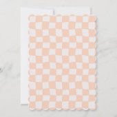 Pastel Checkered Grad Announcement with Photo Kaart (Achterkant)