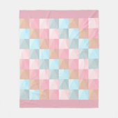 Pastel Checkers Fleece Blanket Medium Deken (Voorkant)