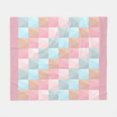 Pastel Checkers Fleece Blanket Medium Deken (Voorkant (Horizontaal))