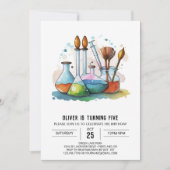 Pastel Chemistry Exploration Wetenschapper Verjaar Kaart (Voorkant)