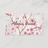 Pastel Cherry Blossom Design Visitekaartje (Achterkant)