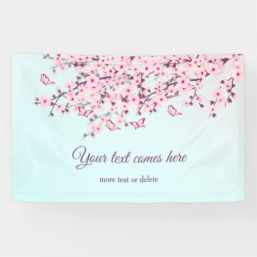 Pastel Cherry Blossom Spandoek (Horizontaal)