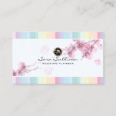Pastel CherryBlossom Wedding Planner Visitekaartje (Voorkant)