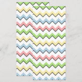 Pastel Chevron-Drop Shadow by Shirley Taylor (Voorkant / Achterkant)