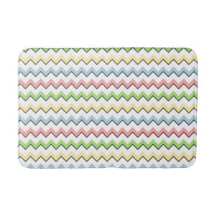 Pastel Chevron-Drop Shadow by Shirley Taylor Badmat