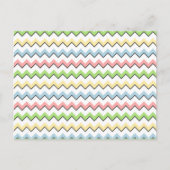 Pastel Chevron-Drop Shadow by Shirley Taylor Briefkaart (Voorkant)