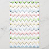 Pastel Chevron-Drop Shadow by Shirley Taylor Briefpapier (Voorkant)