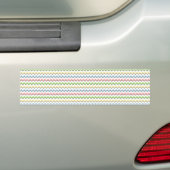 Pastel Chevron-Drop Shadow by Shirley Taylor Bumpersticker (Op auto)