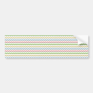 Pastel Chevron-Drop Shadow by Shirley Taylor Bumpersticker