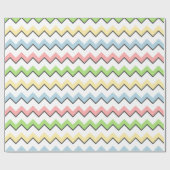 Pastel Chevron-Drop Shadow by Shirley Taylor Cadeaupapier (Vlak)