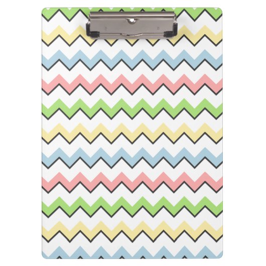 Pastel Chevron-Drop Shadow by Shirley Taylor Klembord (Voorkant)