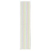 Pastel Chevron-Drop Shadow by Shirley Taylor Korte Tafelloper (Voorkant)