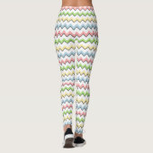 Pastel Chevron-Drop Shadow by Shirley Taylor Leggings (Achterkant)