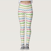 Pastel Chevron-Drop Shadow by Shirley Taylor Leggings (Voorkant)
