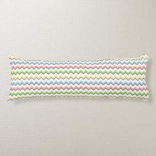 Pastel Chevron-Drop Shadow by Shirley Taylor Lichaamskussen