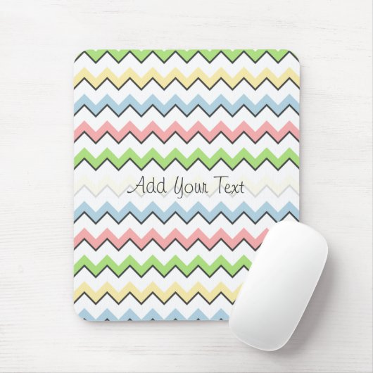 Pastel Chevron-Drop Shadow by Shirley Taylor Muismat (Met muis)