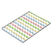 Pastel Chevron-Drop Shadow by Shirley Taylor Notitieboek (Linkerzijde)