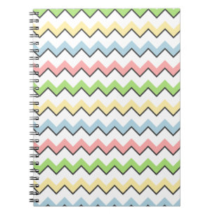 Pastel Chevron-Drop Shadow by Shirley Taylor Notitieboek