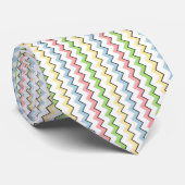 Pastel Chevron-Drop Shadow by Shirley Taylor Stropdas (Opgerold)