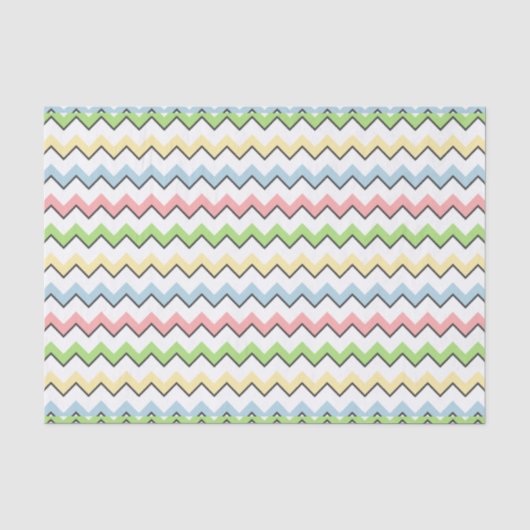 Pastel Chevron-Drop Shadow by Shirley Taylor Tissuepapier (Voorkant)
