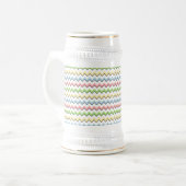 Pastel Chevron-Drop Shadow door Shirley Taylor Bierpul (Voorkant links)