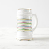 Pastel Chevron-Drop Shadow door Shirley Taylor Bierpul (Voorkant rechts)