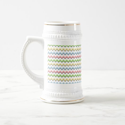 Pastel Chevron-Drop Shadow door Shirley Taylor Bierpul (Links)