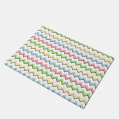Pastel Chevron-Drop Shadow door Shirley Taylor Deurmat (Schuin)