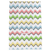 Pastel Chevron-Drop Shadow door Shirley Taylor Medium Cadeauzakje (Achterkant)