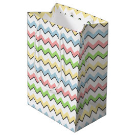 Pastel Chevron-Drop Shadow door Shirley Taylor Medium Cadeauzakje