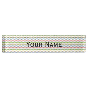 Pastel Chevron-Drop Shadow door Shirley Taylor Naambordje