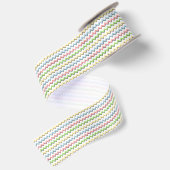 Pastel Chevron-Drop Shadow van Shirley Taylor Satijnen Lint (Achterkant)