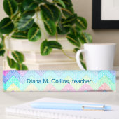Pastel Chevron Mosaic Custom Naambordje