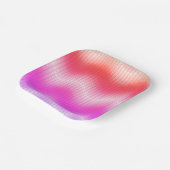 Pastel Chevron Papieren Bordje (Gebogen)