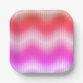 Pastel Chevron Papieren Bordje