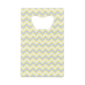 Pastel Chevron Pattern Creditkaart Flessenopener (Voorkant)