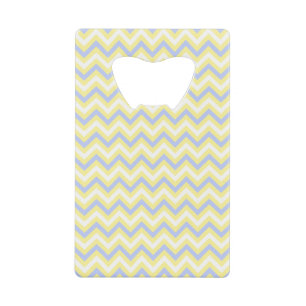 Pastel Chevron Pattern Creditkaart Flessenopener