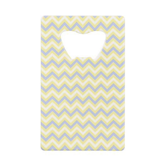 Pastel Chevron Pattern Creditkaart Flessenopener (Voorkant)