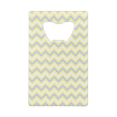 Pastel Chevron Pattern Creditkaart Flessenopener (Achterkant)